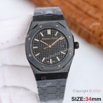 Swiss Replica Audemars Piguet 34mm Royal Oak Solid Black 5800 Watch